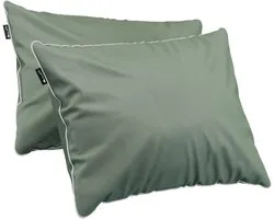 Cloudpillo Duopack Kussenslopen - Set van 2 (55x75 cm) - Luxe Katoen Satijn (300TC) - Sage Green - Zijdezacht, Hypoallergeen & Ademend