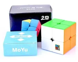 MoYu Meilong 2x2 M speed cube magnetisch - Stickerless - Draai Kubus Puzzel - Magic Cube