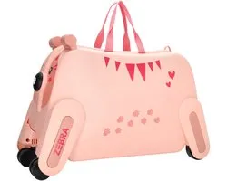 Zebra Trends Ranger Kinder Koffer - Handbagage - Kids - Zitkoffer - Kinderen - Roze
