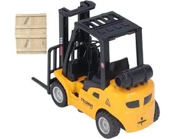 Generic Alloy Forklift Technical Vehicle Model, Pull Back Forklift Toys for 3 Years and Older, Liftable Construction Toy for Play Fun Kids