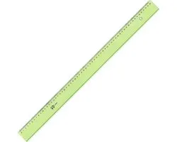 Arda Elastika 60cm Onbreekbare Liniaal - Buigzame liniaal van PVC met afgeschuinde rand