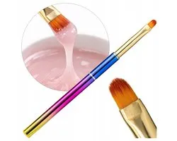 Profico Gel Penseel Ovaal Synthetisch Haar Precisie Multicolor