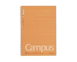 Cahier Kokuyo Campus T115ATN, à double spirale, ligné, 40 feuilles, DIN B5 A