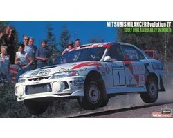 Hasegawa Modelbouwpakket Auto - 20480 Mitsubishi Lancer EVO IV Finland 1997 Plastic - 1:24 - Modelbouw