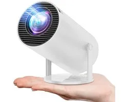 Modèle Cahaya 2024 - Mini Beamer - mini projecteur - projecteur portable - projecteur/beamer - Système Android 11.0 intégré - Smartphone miroir d'écran - Home Cinema - Magcubic HY300
