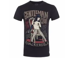 King Kerosin T-Shirt Gentleman Club Noir- S