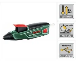 Bosch GluePen accu Lijmpistool - Diameter 7 mm  - Inclusief 4 lijmpatronen en lader