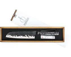 Forged Brute santokumes 18 cm, RVS met houten giftbox