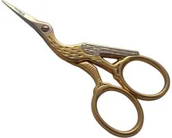 Professional Storch Embroidery Scissors Gold Plated 9 cm - Tenartis Made in Italy - ShopVlot