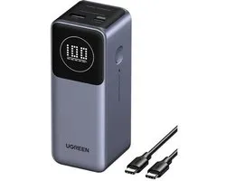 Batterie externe UGREEN Nexode 12000mAh 100W avec 2 ports, batterie externe avec écran numérique, USB C PD 3.0, compatible avec iPhone 16/15/14 Pro Max, Galaxy S24 Ultra, iPad