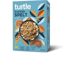 Turtle Puffed Spelt & Honey - Ontbijtgranen - Bio - Echte honing - 2 ingrediënten - super clean & natural - gezond