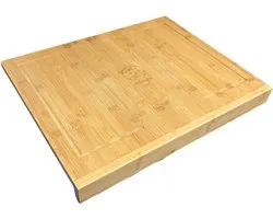 Arboledia Bamboe Snijplank - Snijplank voor Aanrechtblad - Snijplank Bamboe - Snijplank hout - 35cm X 44cm