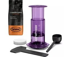 Coffee AeroPress Violet Clair + Café Bristot l'Americano