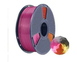 SUNLU Silk PLA+ Four-Color Filament – 1kg – Black Gray Red Yellow