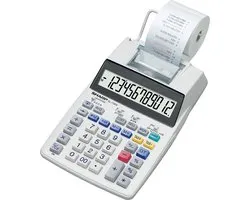 Sharp rekenmachine - grijs - 12 digit - 4x AA batterij