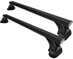 Galeries de toit adaptables au Toyota RAV 4 à partir de 2019 avec points fixes - Aluminium - Capacité de charge élevée 100kg - Wingbar Zwart - Merk Farad