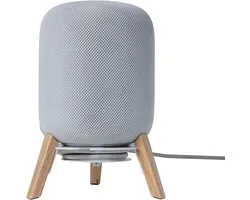 Shinar Compatibel met Homepod 1/2 standaard,bureaustandaard | accessoires,stabiele houten houder voor HomePod 1/2,geïntegreerd kabelmanagement