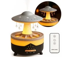 Aroma Diffuser Boncy® Raindrop-Ufo – Diffuseurs d'huiles essentielles humidificateurs d'air avec 4 options d'éclairage – Diffuseur de parfums nébuliseur – Diffuseurs d'huiles essentielles Aromathérapie – Atomiseur évaporateur d'huiles essentielles