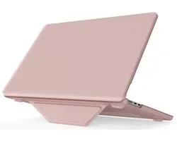 CaseBoutique MacBook case geschikt voor MacBook Air 13'' (M2-M5) - Roze - Vegan Kunstleer