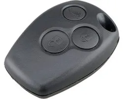 TLVX Boîtier de clé de voiture robuste adapté pour Renault Clio 3 / Modus / Kangoo / Twingo / Traffic / Master / Vivaro / Key Beard NE73, VAC102, HU136 / Pour remplacer le boîtier de clé d'origine / Voiture télécommandée / 3 boutons / 3 boutons