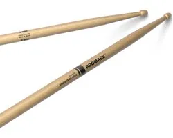 ProMark R2BAGC Rebound ActiveGrip Clear Hickory 2B drumstokken met houten tip