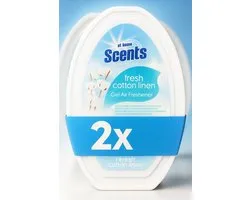 At Home Scents - Désodorisant - 2x150gr - Gel - Cotton Lin