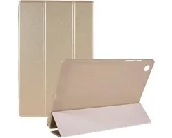 Étui rabattable compatible avec Samsung Galaxy Tab S6 Lite (10.4 pouces) Or - Tri Fold Smart Case