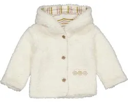 B.E.S.S. Baby meisjes Teddy Jasje AMALIA Off White maat 74