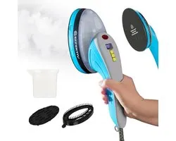 Verticale Kledingstomer - Stoomstrijkijzer Handstomer - Kreukels Verwijderen - 3-in-1 Functie - 250 ml Tank - Blauw