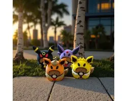 Poncho Eevee Collectibles, Set 1, Décoration Imprimée en 3D, Cadeau pour les Fans