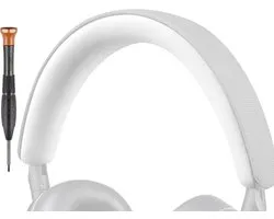 Housse d'arceau pour casque Bowers & Wilkins PX8/PX7 s2/PX7 s2e - Coussinet d'arceau de rechange et pièce de réparation - Blanc et confortable