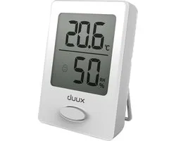 Duux Sense Thermometer + Hygrometer binnen - Inclusief Batterij - Magnetisch - Wit