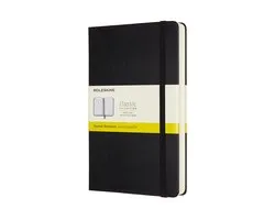 Moleskine Classic Notitieboek - Expanded - Large - Hardcover - Geruit - Zwart