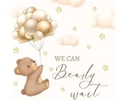 Bearly Wait: Teddy Bear Baby Shower Guest Book Neutral + BONUS Gift Tracker Log and Keepsake Pages | Advice for Parents Sign-In | Table Sign Gift