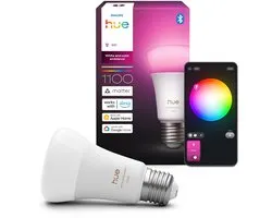 Philips Hue Slimme LED A60 lamp, Wit en Gekleurd Licht, E27 Fitting