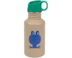 Lässig Happy Trails Drinkfles RVS - 500 ml - Frog