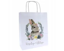 Papieren Cadeautas A5 Pasen - 18x8x22 cm - Met Opdruk