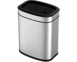EKO - OLI-Cube Open Top Bin 20 liter - Stainless steel Polypropylene - mat RVS - Prullenbak