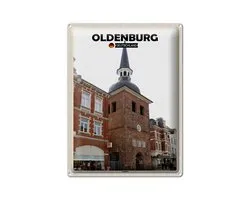 Blechschild Städte Oldenburg Lappan Architektur 30x40cm