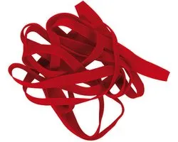 Alco elastieken - inhoud 500 gram - 130x10mm - rood - AL-756