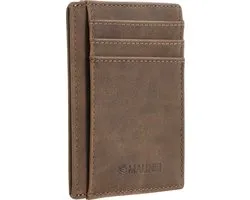 Malinsi® Pasjeshouder Mannen Bruin - Portefeuille heren uitschuifbaar - Portemonnee - Portemonnees Cadeau - Pasjeshouders