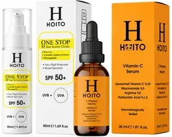 Hoito Daily Glow Duo – Crème solaire SPF50+ & Sérum vitamine C liposomale