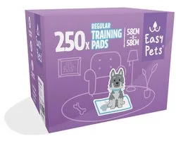 Easypets Puppy Training Pads - Apprentissage de la propreté - Toilette pour chien - 58 x 58 cm - 250 pièces