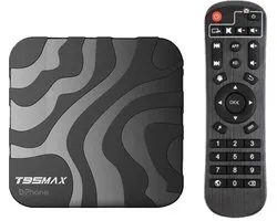 DrPhone GPU19 Android 12 TV Box – 8K Ultra HD – WiFi 6 – Bluetooth 6.X – HDR10 – Allwinner H618 – 4GB RAM + 64GB Stockage - Noir