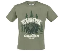 Star Wars Ewok Heren T-shirt - olijf - XXL
