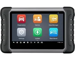 Autel - MK808S - Scanner OBD2 - Ordinateur de diagnostic - Suppression des défauts - Diagnostic complet du système - Matériel de lecture de voiture - Diagnostic de voiture - Outil de diagnostic de voiture - Codage de clé IMMO - Zwart