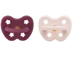 Two-Pack Orthodontic Teat 3-36 Months (Powder Pink & Rosewood)