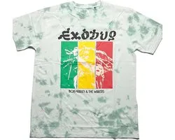 Bob Marley - Rasta Colours Heren T-shirt - S - Groen