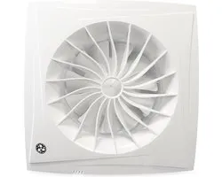 Badkamerventilator Blauberg Sileo - Ø 100mm - MET TIMER + VOCHTSENSOR (SILEO100H)