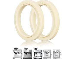 Deux joints à vapeur en silicone de 54 mm compatibles avec les machines à expresso Breville 878/870/860/880/810/840/450/500 et Sage 880/878/875/870/810/500. Accessoires, joints et pièces de repositionnement inclus.